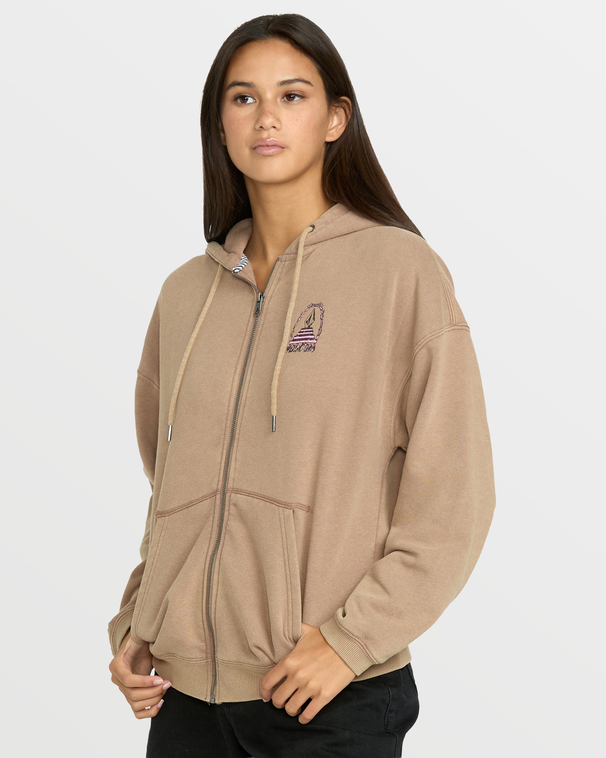 Women's Stone Art Up Zip Sweatshirt - Volcom