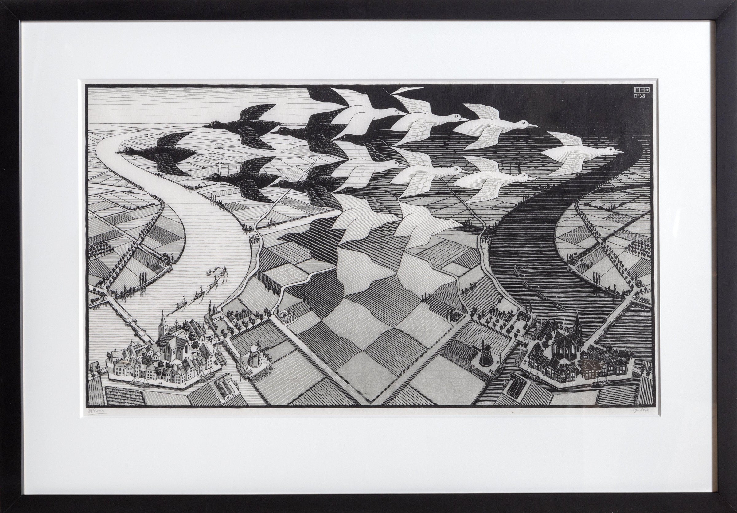 Day And Night | M.C. (Maurits Cornelis) Escher | RoGallery