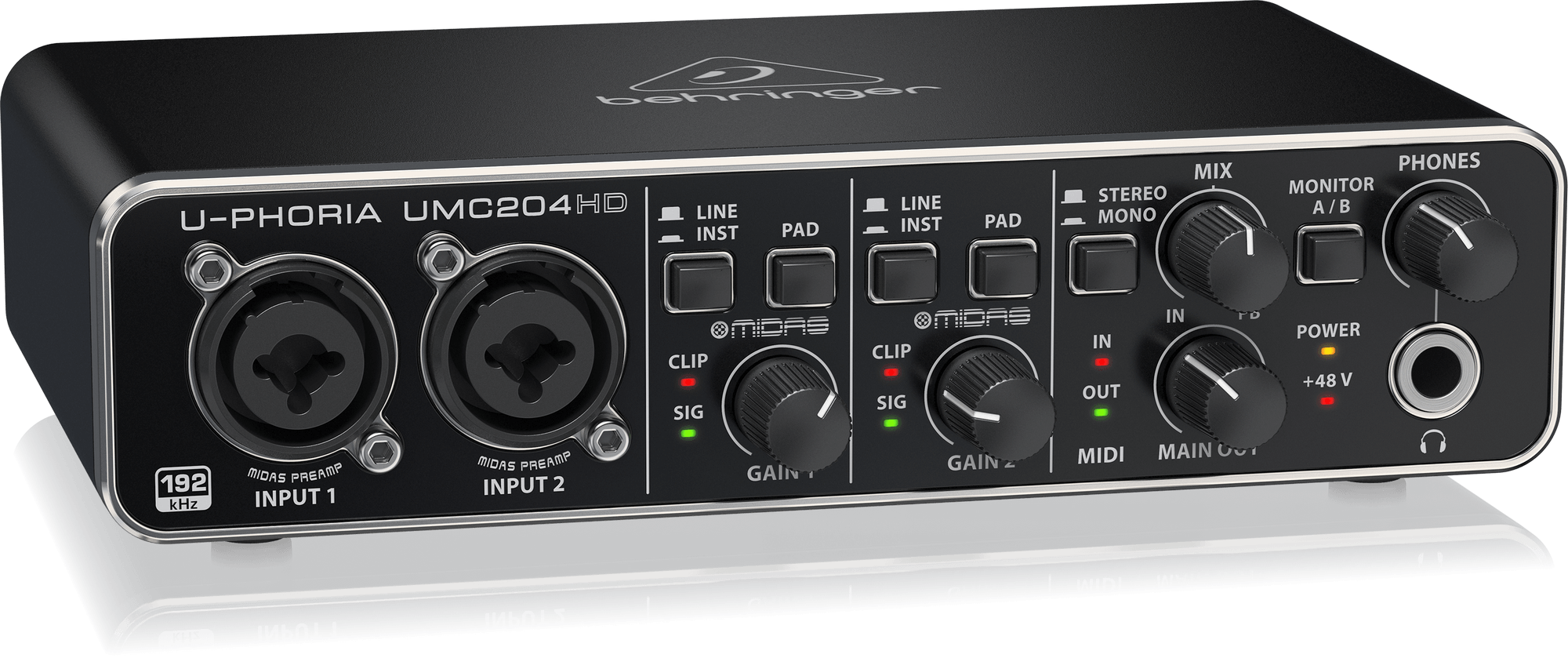 Behringer UMC204HD USB Audio Interface | RedOne Music Canada