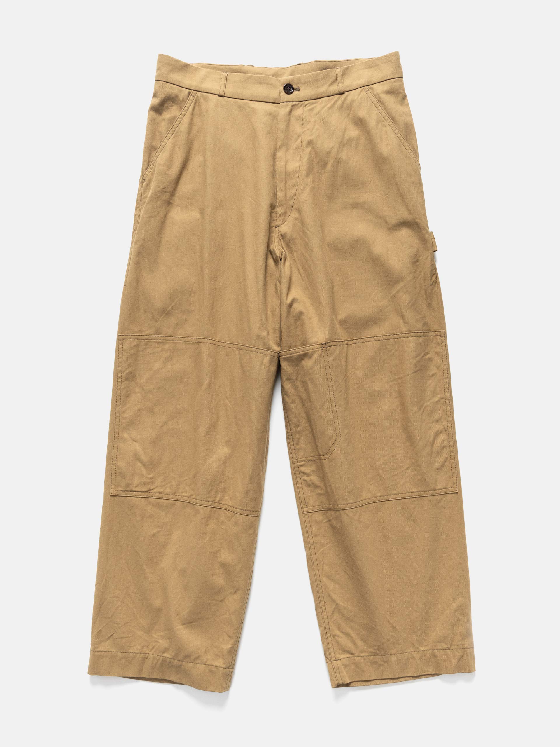 AURALEE Product Dyed Finx Chino One-Tuck Pants Beige | HAVEN