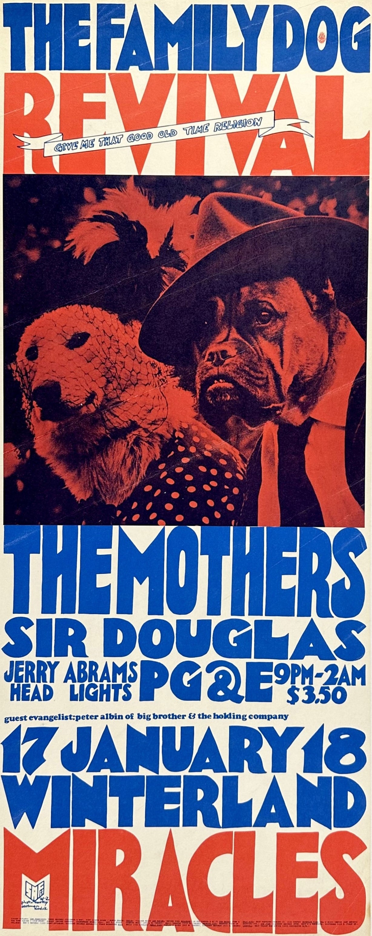 The Family Dog Revival, Original Vintage Poster - Authentic