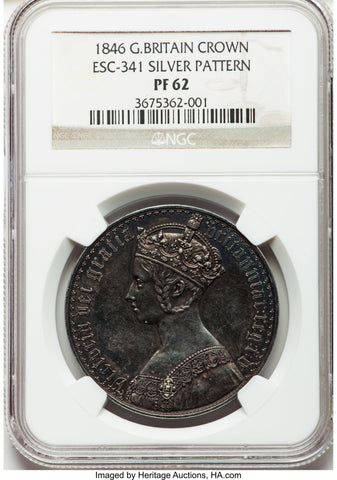 ゴシッククラウン銀貨の魅力と価格推移！1847年イギリス発行の世界一