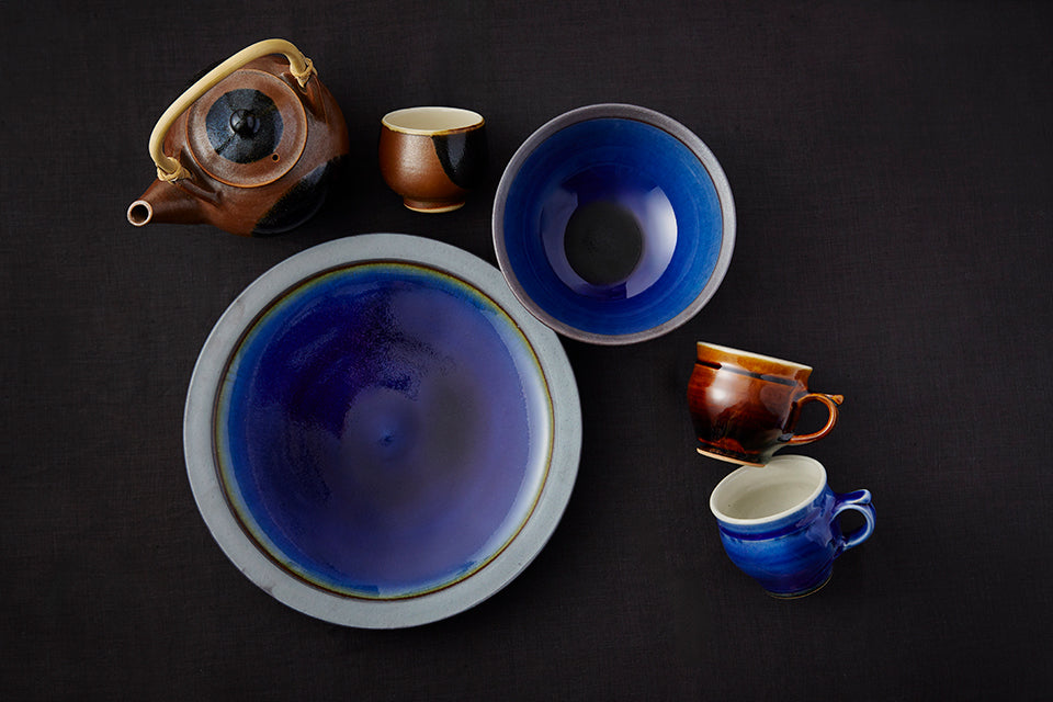 出西窯 縁付平皿 3.5寸 呉須 [21]｜Discover Japan 公式オンラインショップ