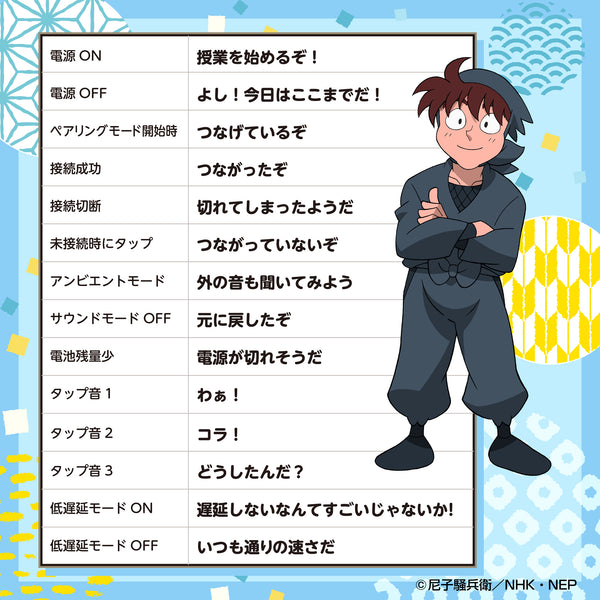 忍たま乱太郎 土井半助モデル イヤフォン単体 忍たま乱太郎 土井半