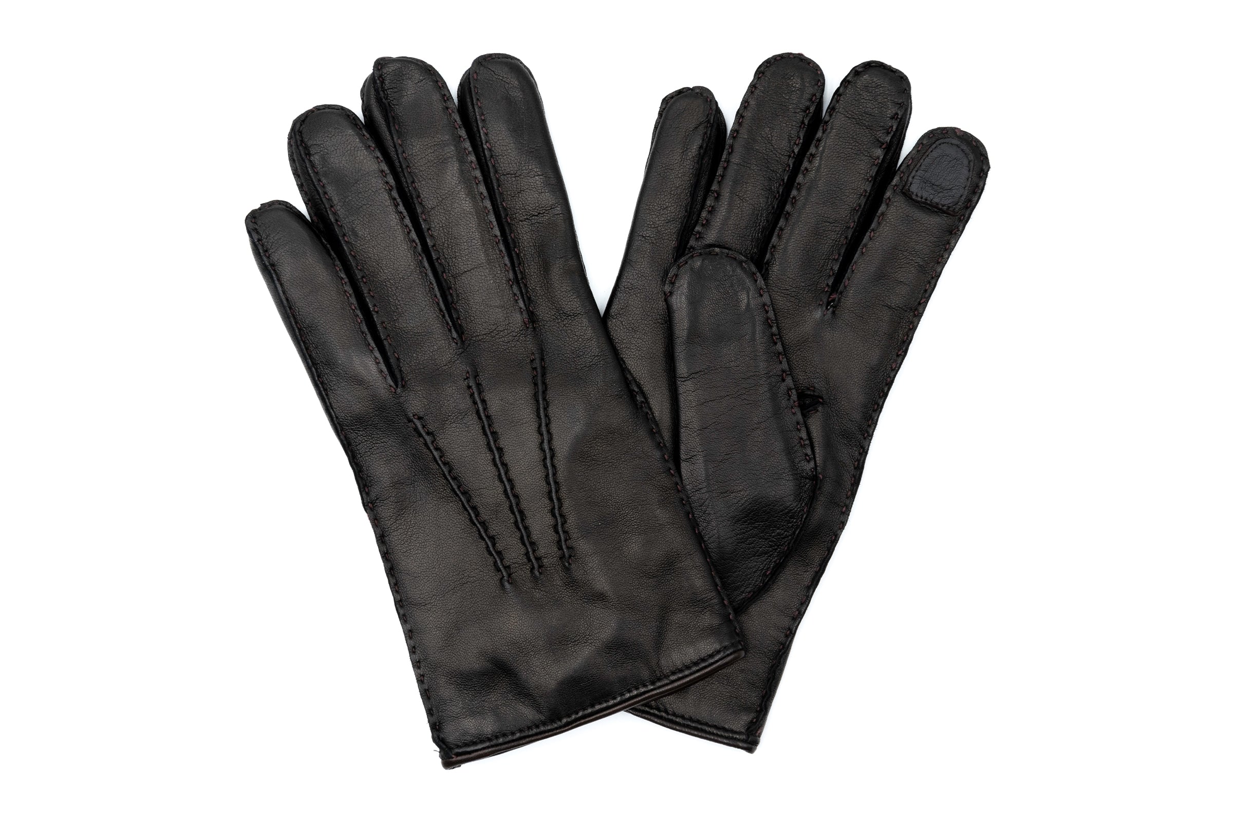Classic Italian Lamb Gloves - Chestnut | Martin Dingman