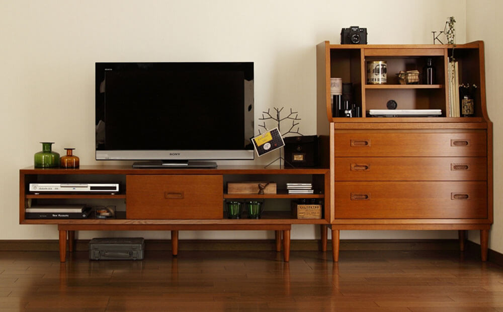 カリモク60【正規販売店】 ローボード 1500 ヴィンテージチーク | 北欧