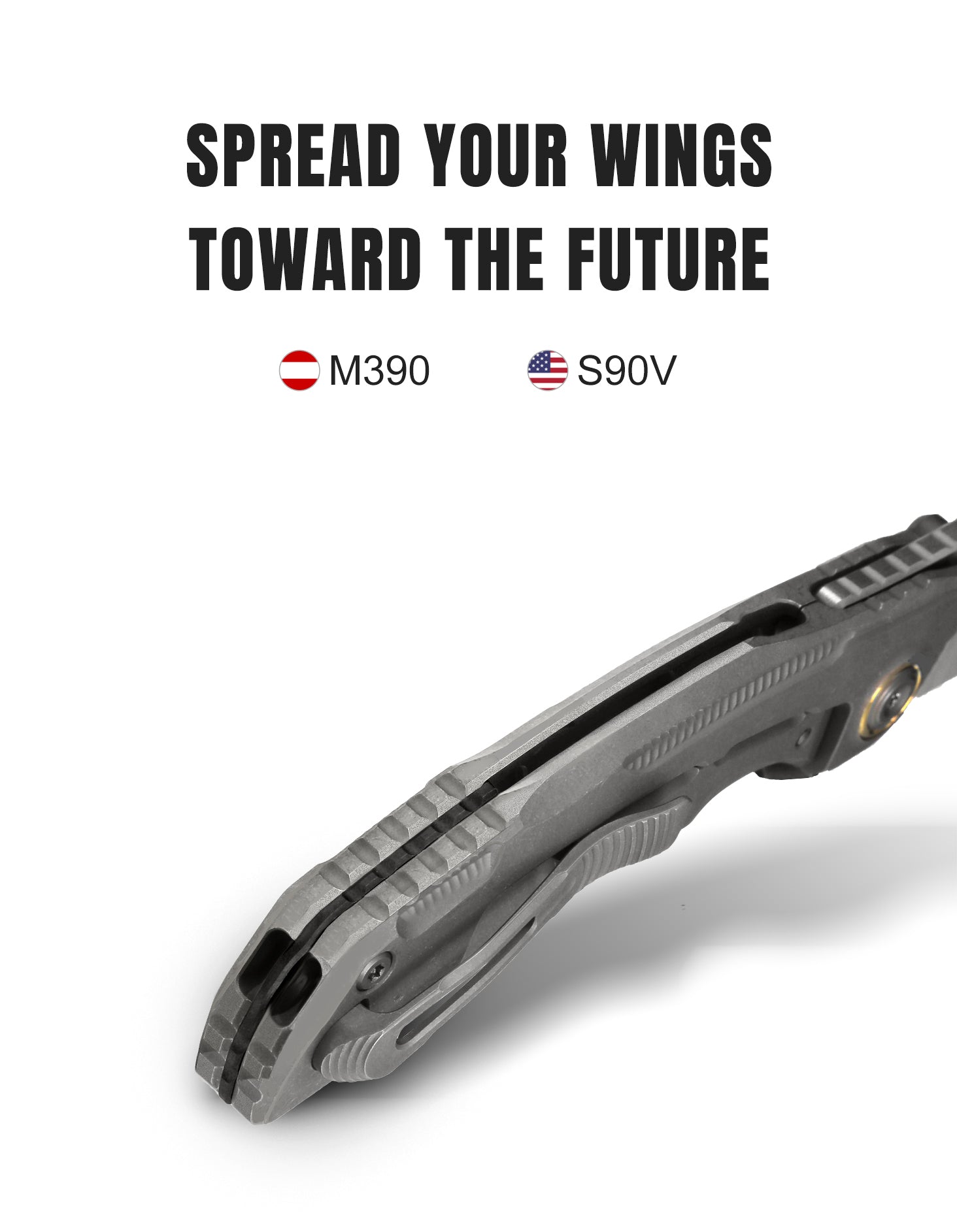 SILVERWING | S90V | Titanium | Limited | ZX-FK01A4 | KIZERX® – Kizer