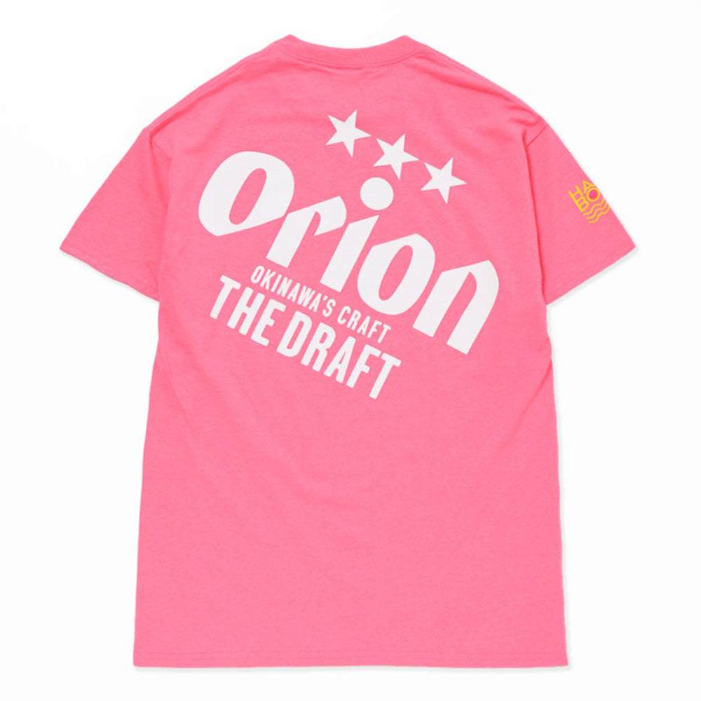 オリオンビッグロゴ半袖Tシャツ セーフティピンク – オリオンビール