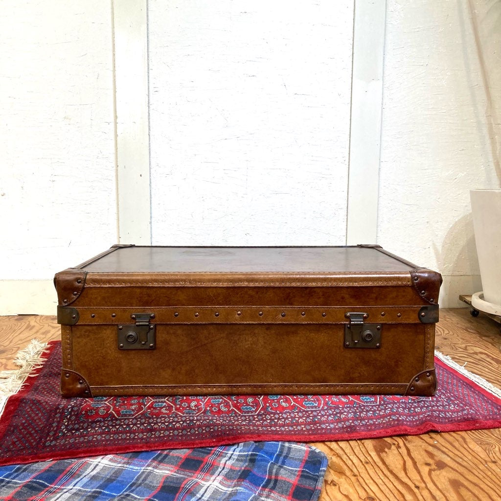 HALO 本革サイドボード ハロ トランクキャビネット レザー