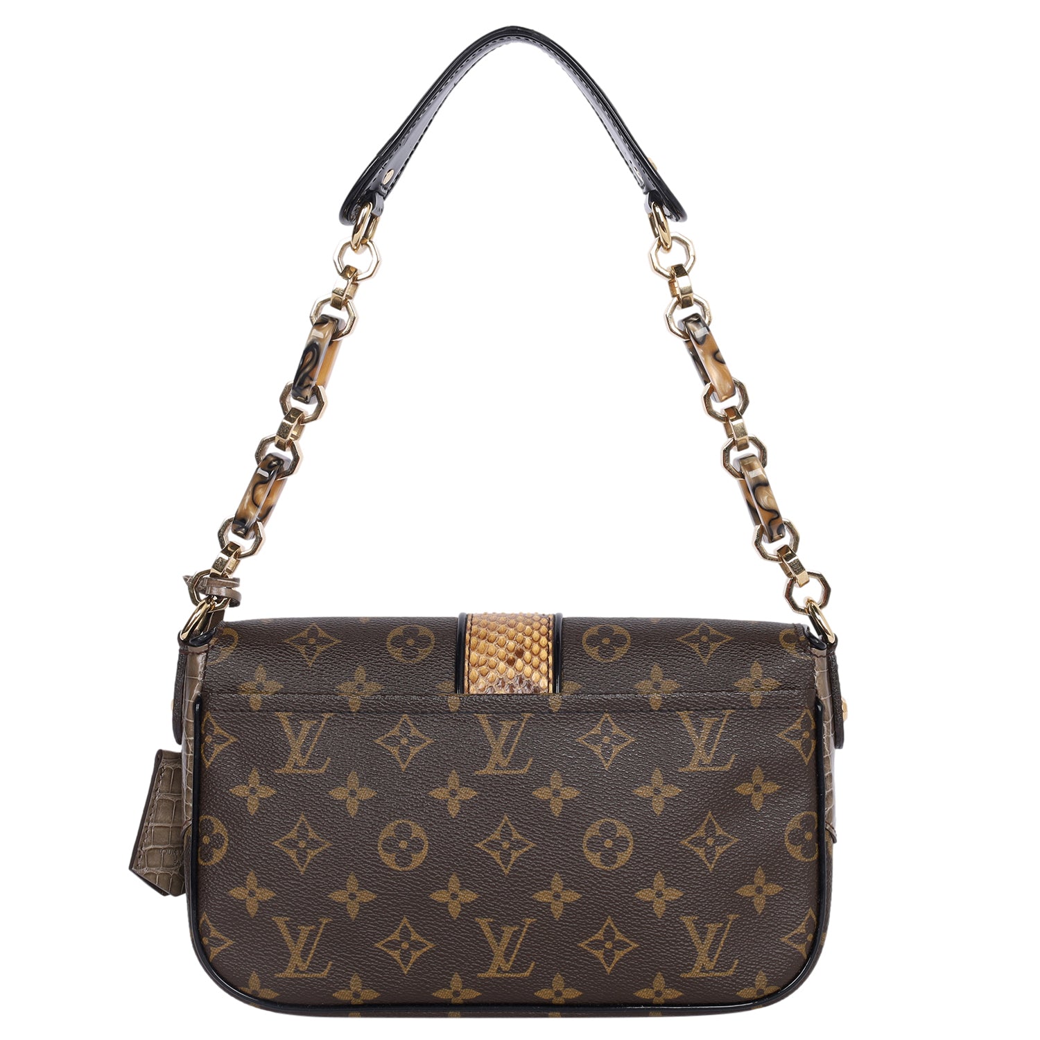 Louis Vuitton Monogramissime Alligator & Python Shoulder Bag | eBay