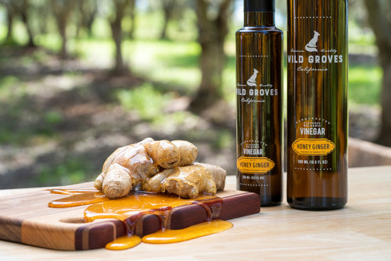 Honey Ginger Balsamic Vinegar | Wild Groves | California Olive Oil