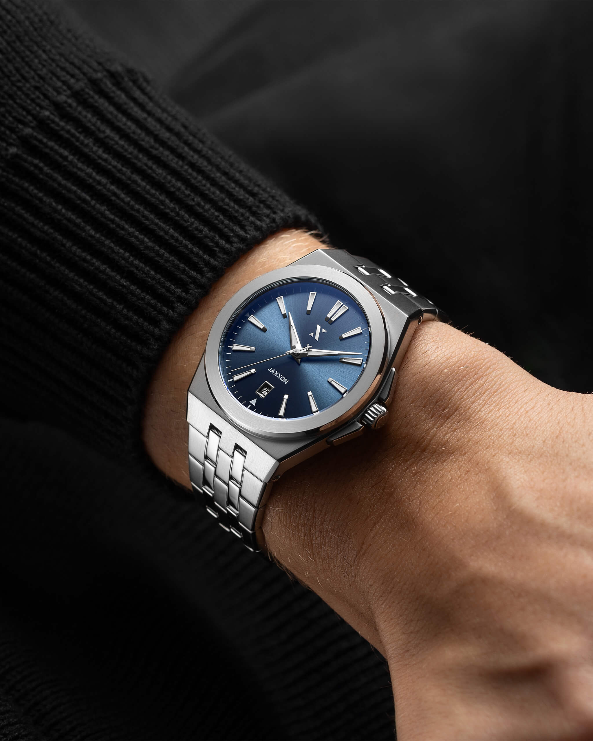 JX3 Watch - Silver & Blue - JAXXON