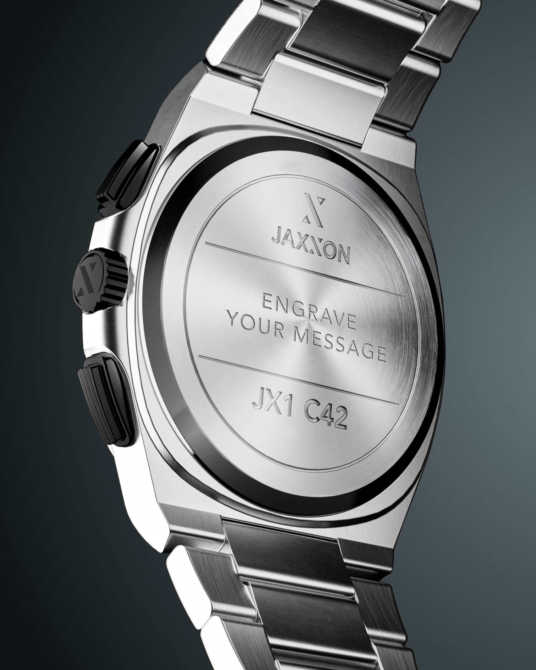 JX1 Chronograph Watch - Silver - JAXXON