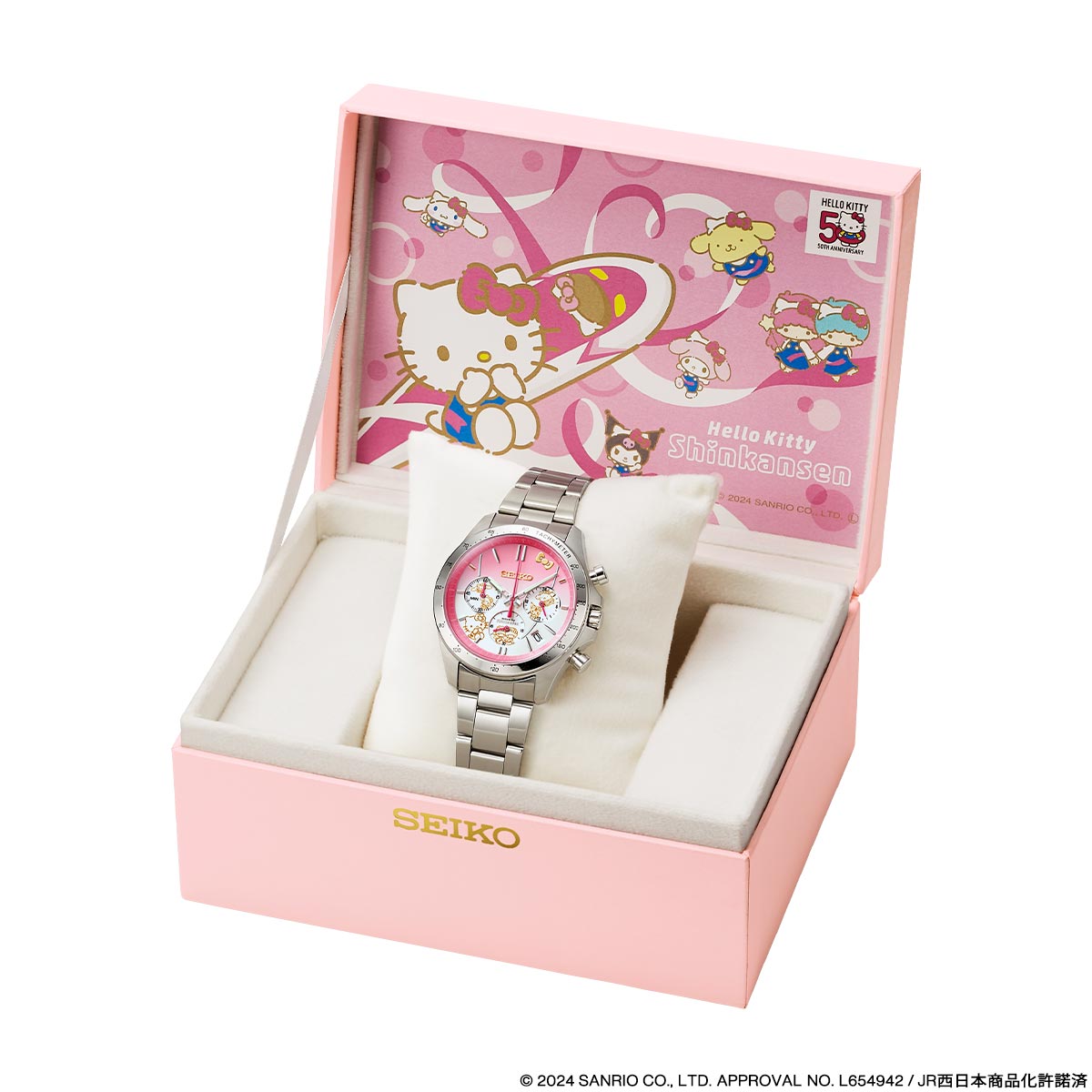 SEIKO HELLO KITTY SHINKANSEN WATCH HELLO KITTY 50TH ANNIVERSARY