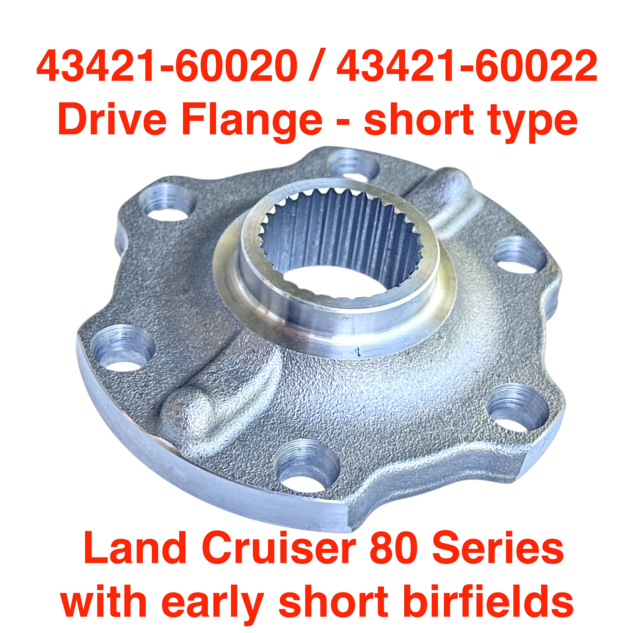 Front Drive Flange 80 Series (early) 43421-60020 - RADD Cruisers