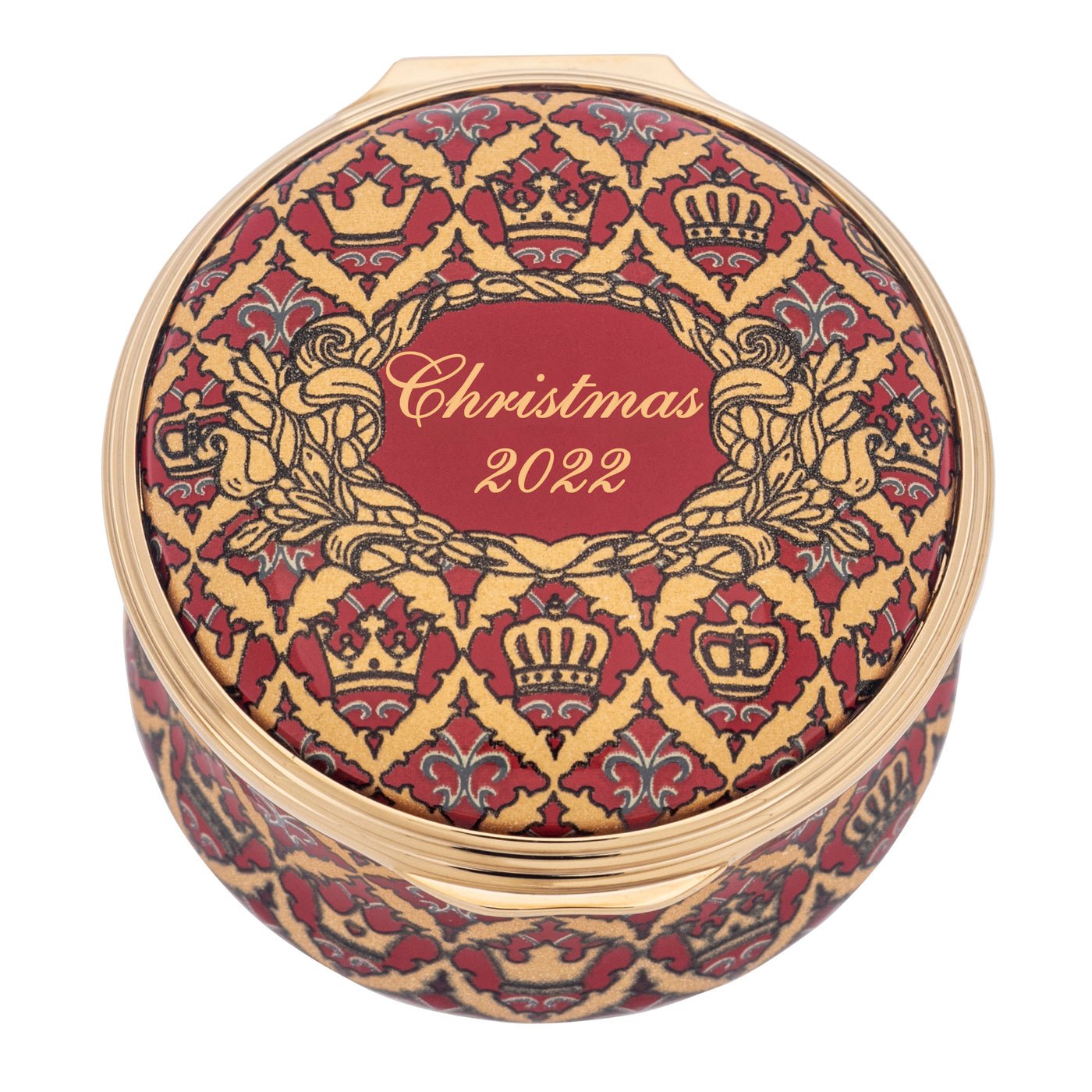 Halcyon Days 2022 Christmas Enamel Box - British Isles
