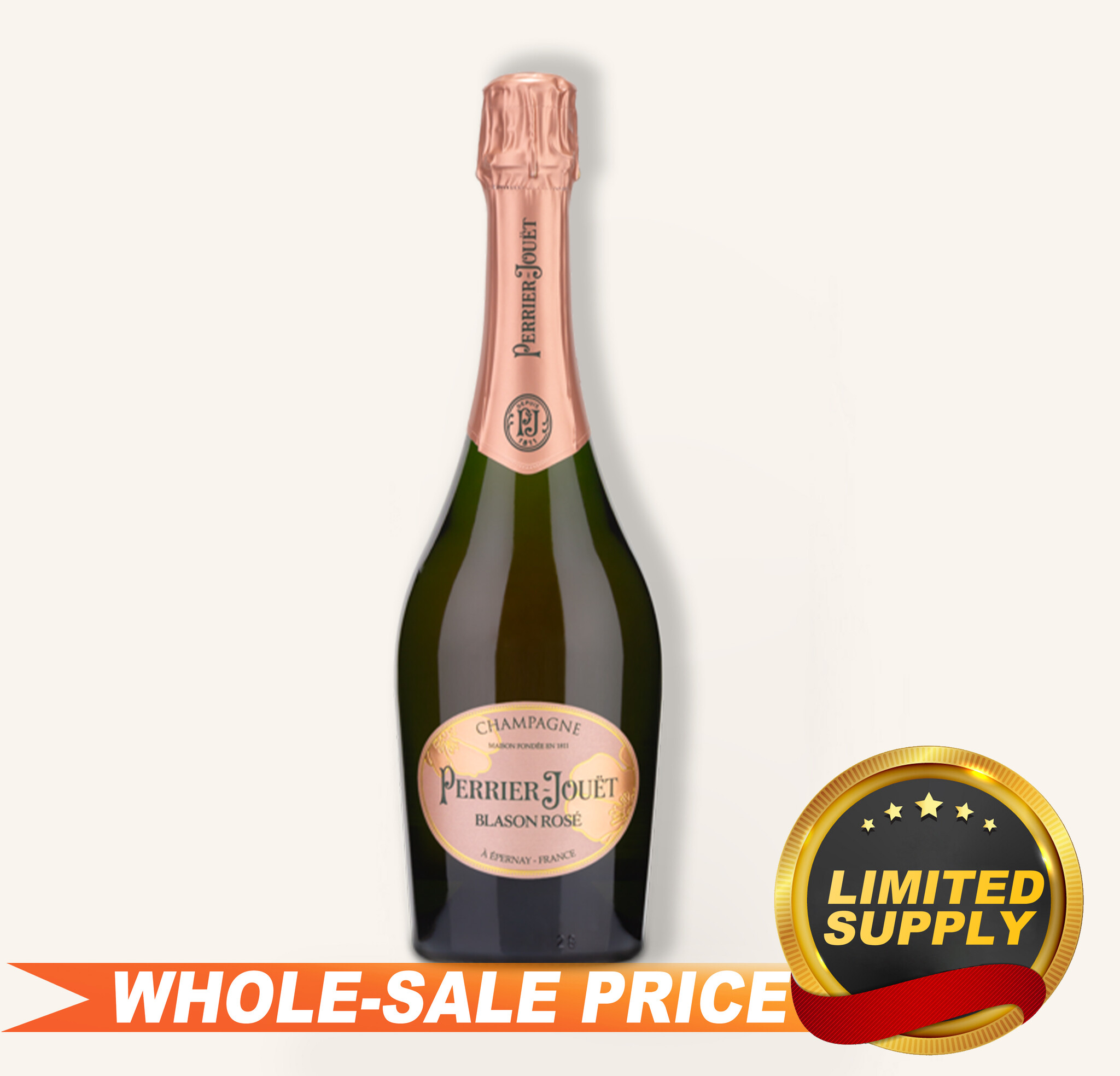 Perrier Jouet Blason Rose Champagne 750ml $82 - Uncle Fossil