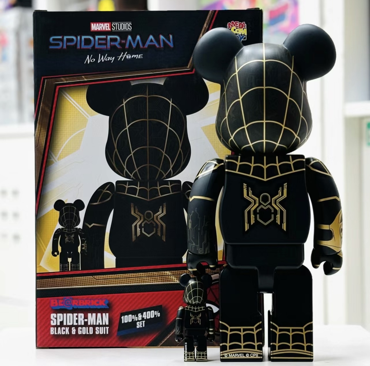 ベアブリック Happyくじ SP賞 スパイダーマン LAST賞 ヴェノム