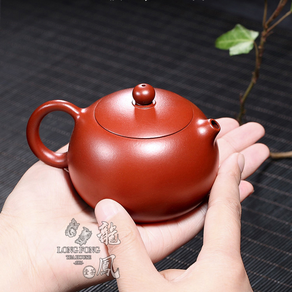 朱泥大紅袍ティーポット Xishi Crimson Clay Teapot 西施宜興朱泥茶壺