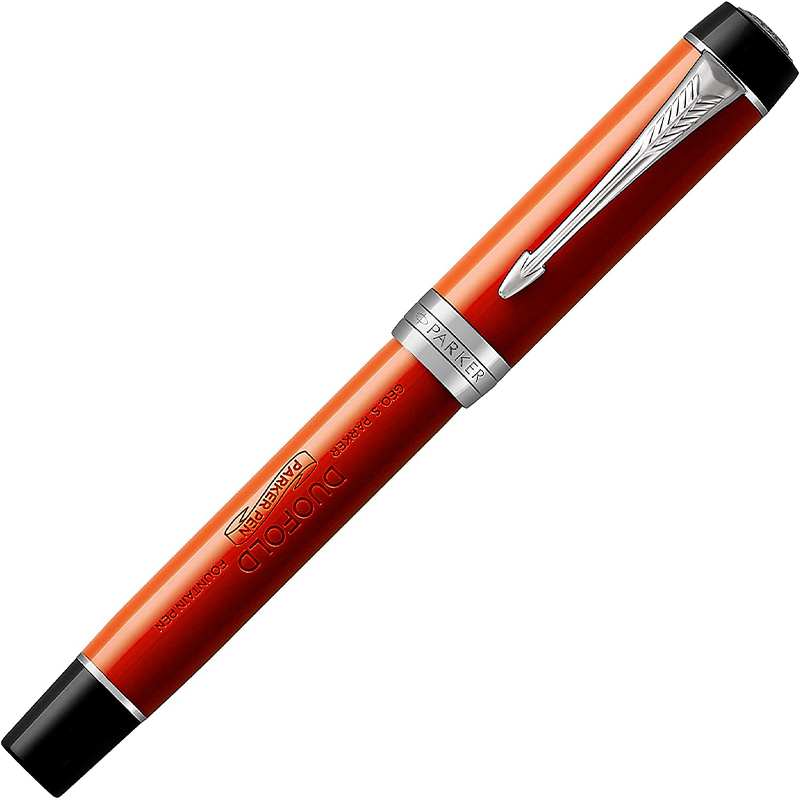 PARKER 派克18K金世紀系列經典大多福瑪瑙紅鋼筆– Parker & Waterman