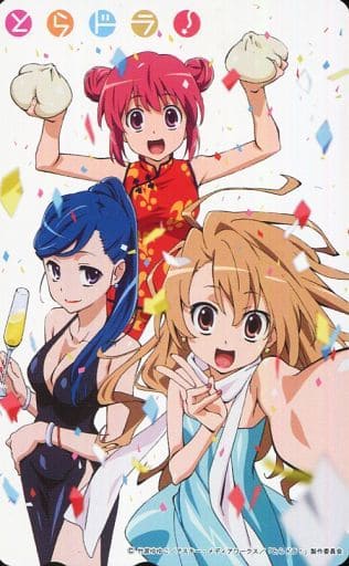 とらドラ！】 サイン色紙 逢坂大河 櫛枝実乃梨 川嶋亜美 とらドラ