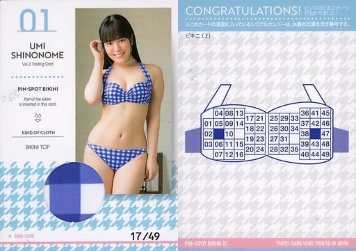 【希少】東雲うみ トレカ ピンスポビキニカード 07 4/8 8枚限定 東雲うみ ファーストトレーディングカード ピンスポ ビキニ