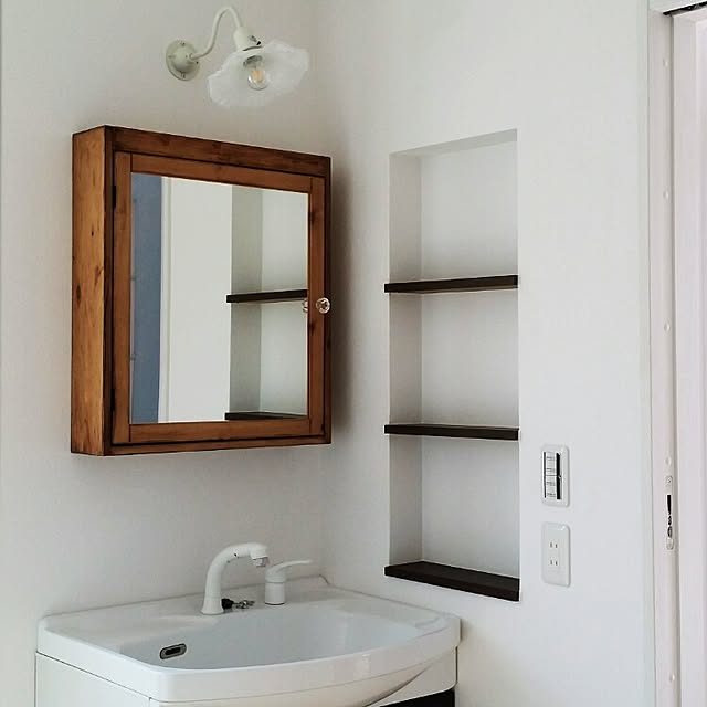 洗面化粧台用ミラー☆ミラーキャビネット☆洗面ミラー☆洗面鏡☆W750