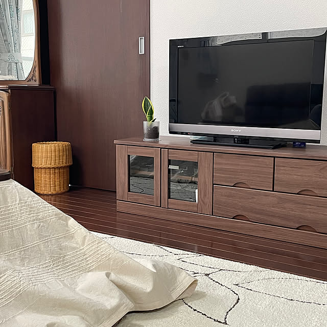 ニトリ テレビ台/テレビボード(ブラウン)