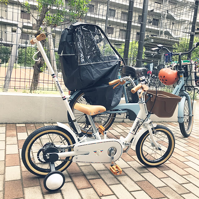 people いきなり自転車 プレミアムホワイト 14インチ 子どもの補助輪