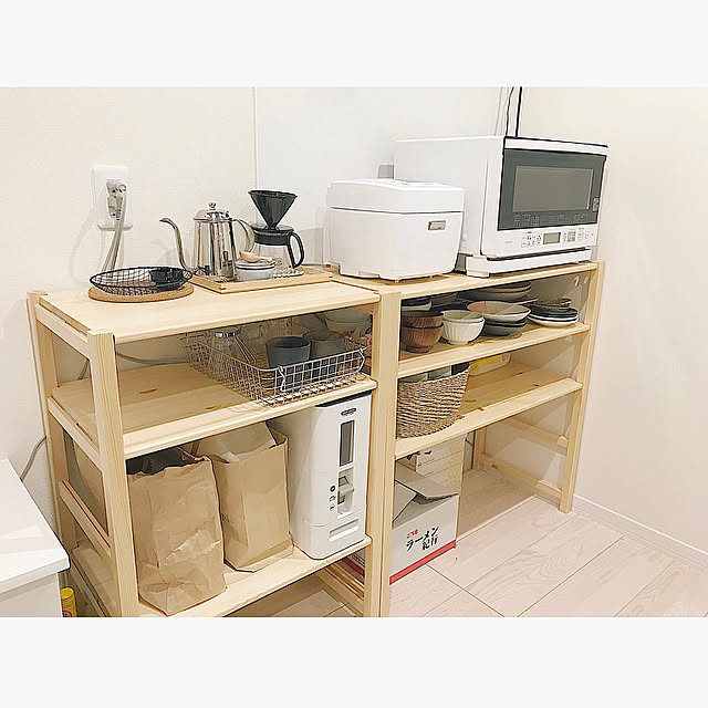 無印良品 パイン材ユニットシェルフ 小 幅86×奥行39.5×高さ83cm