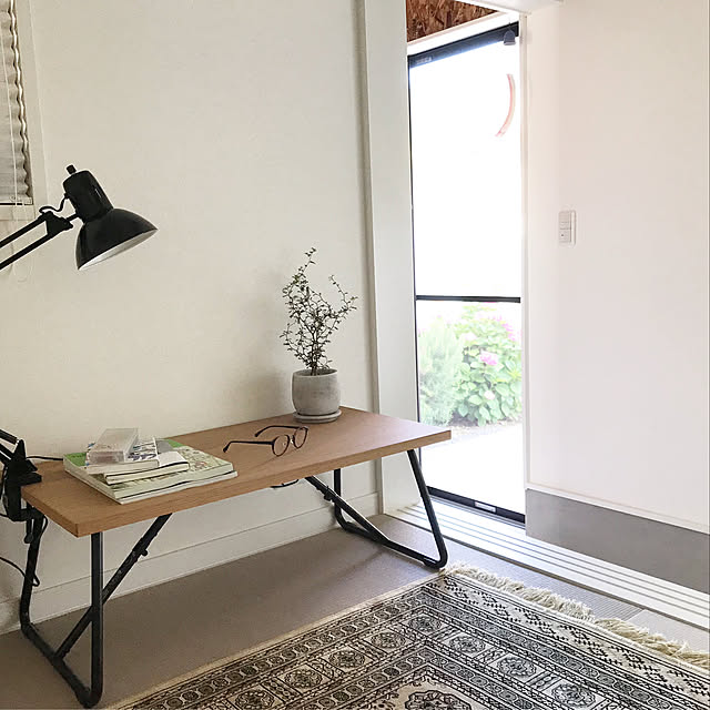 廃盤・希少】無印 折りたたみローテーブル・オーク材・幅90cm 無印