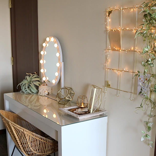 鏡 エルドラド ハリウッドミラー ホワイト レディース ハリウッド