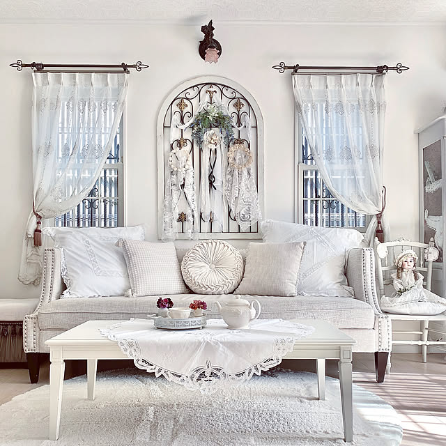 絵画♡フランスアンティーク絵画♡カーテンお部屋のインテリアに