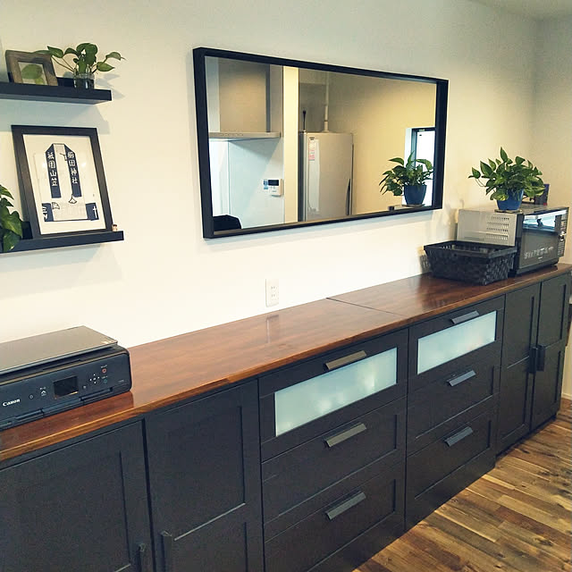 IKEA BRIMNES ブラック木製チェスト 【公式通販】