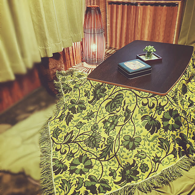 レア‼️ビンテージ レトロポップ 花柄&蝶々 リバーシブル こたつかけ