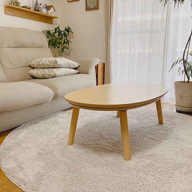 楕円こたつ 大 ナチュラル／MJ‐KD3‐N Amazon | 無印良品 楕円