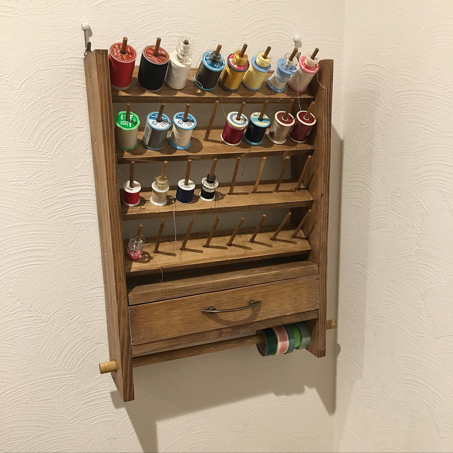 ミシン糸収納棚DIYのインテリア・手作りの実例 ｜ RoomClip（ルーム