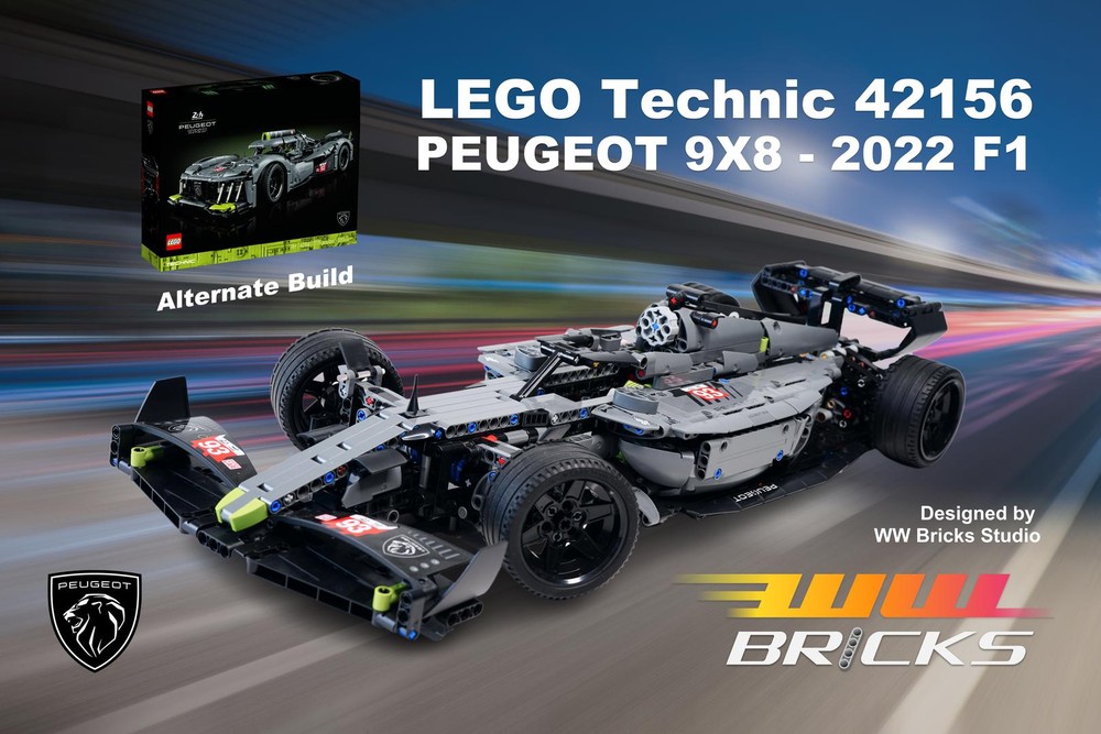 LEGO MOC 2022 F1 - LEGO Technic 42156 PEUGEOT 9X8 alternate build