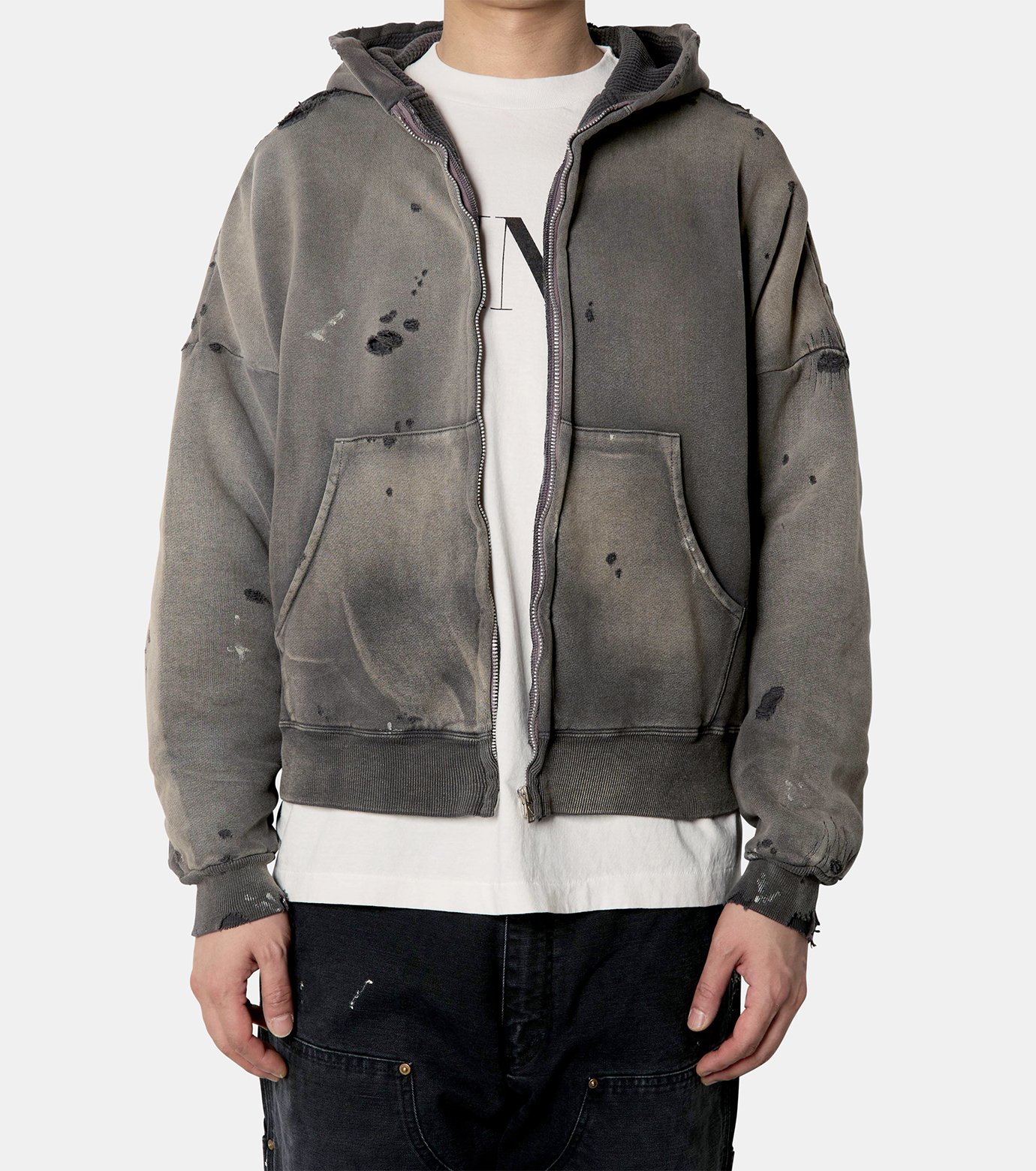 セント マイケル - ©️SAINT Mxxxxxx | ZIP UP HOODIE DOUBLE | RESTIR