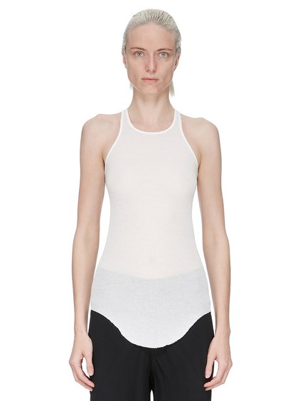 Rick Owens rib long tanktop red drkshdw Rick Owens Red Rib Long