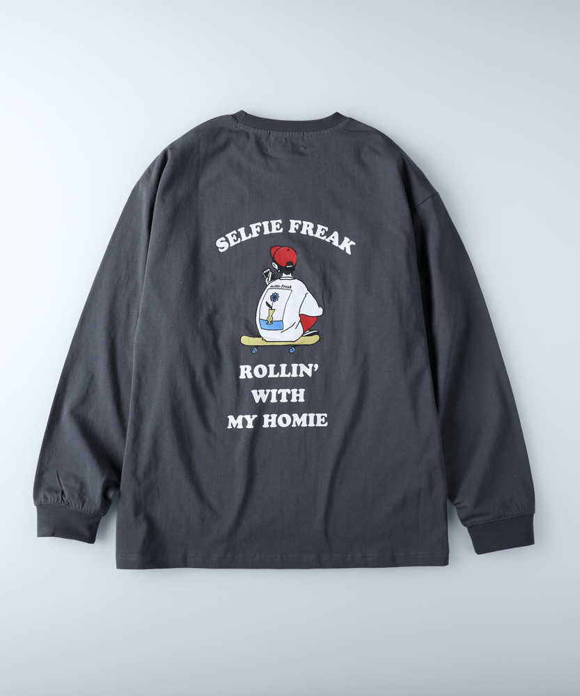 コレクターズアイテム】MR.Fuzzy バックプリント 長袖Tシャツ ロンT