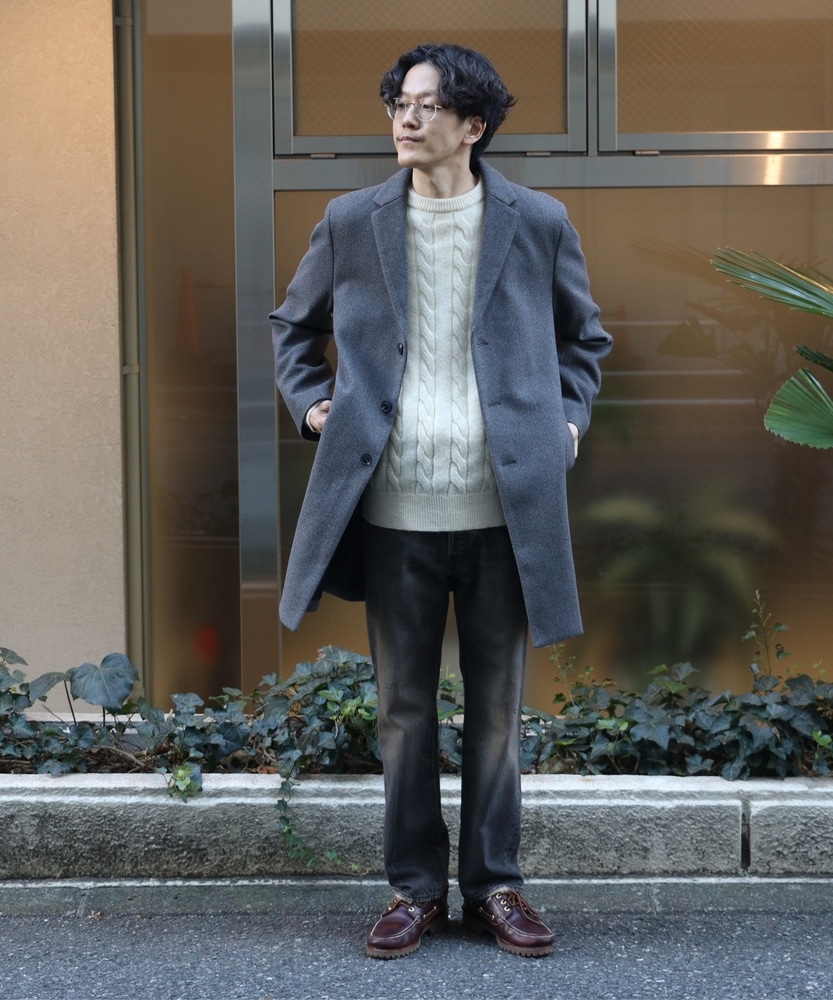 Theory グレー チェスターコート カシミア混 【公式通販】