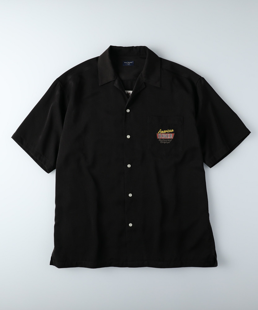 刺繍半袖シャツ(M ブラック): トップス｜Right-on公式オンラインショップ