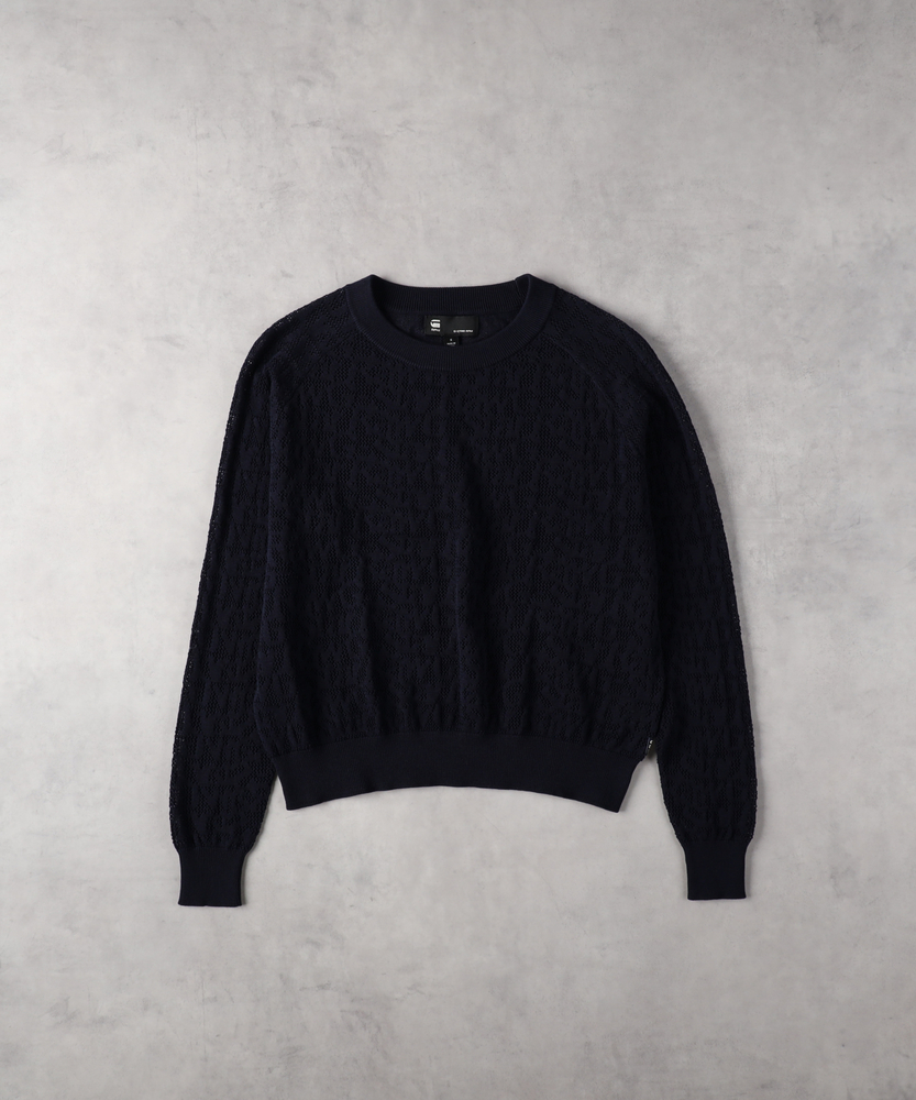 ジャガードロゴニット(S オフシロ): トップス｜Right-on公式オンライン