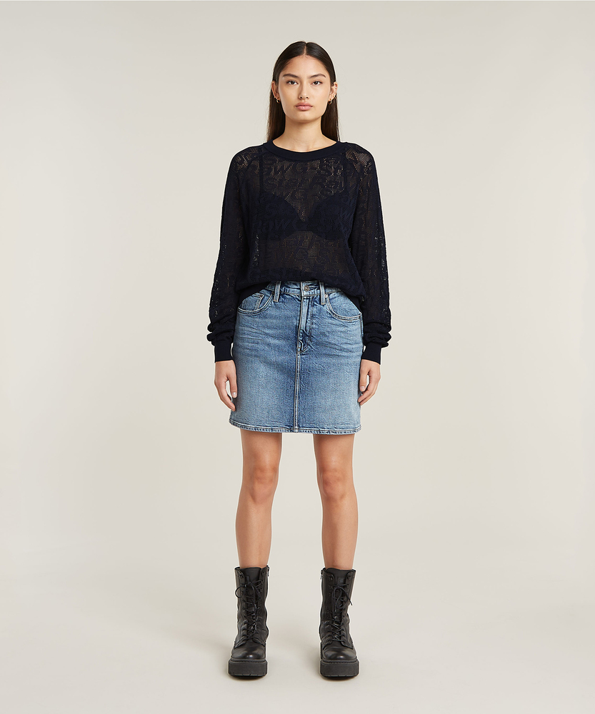 ジャガードロゴニット(S オフシロ): トップス｜Right-on公式オンライン