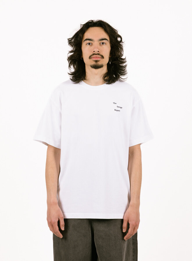 VALLAD WAVELOGO TEE WHT M VALLAD WAVELOGO TEE WHT M VALLAD