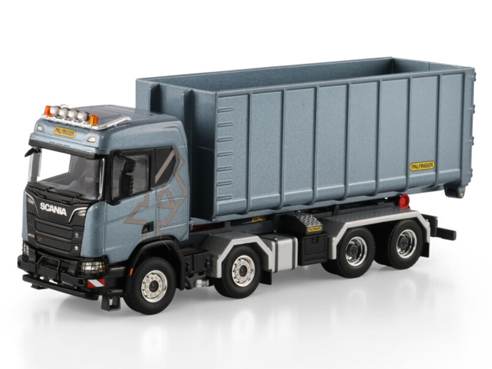 WSI Scania R 8x4 hooklift system + 40m3 container PREMIUM LINE