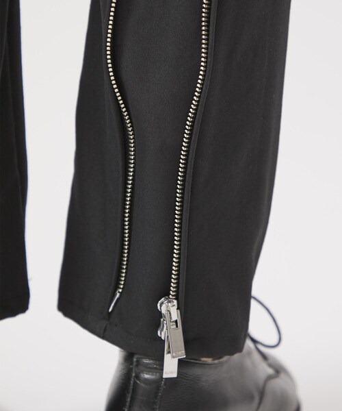 18ss 美品□sulvam□シアサッカー ボンテージ パンツ サルエル調 M