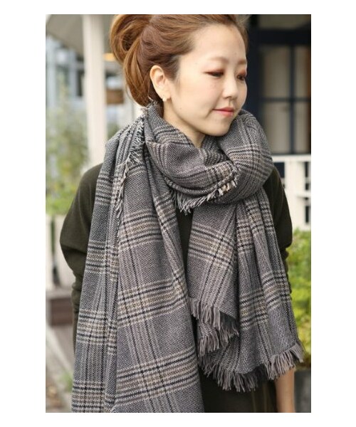 plage（プラージュ）の「Plageオリジナルチェックストール（マフラー