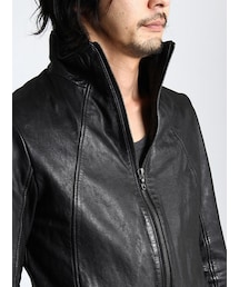 SHELLAC（シェラック）の「High Neck Leather Jacket（）」 - WEAR